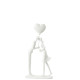 SCULTURA COPPIA BACIO CUORE