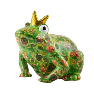 SALVADANAIO KING RANA MAX VERDE DECORO FIORI