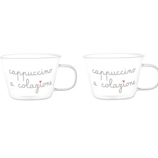 SET DUE TAZZE "CCAPPUCCINO A COLAZIONE' "280ML