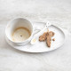 PIATTO PER TAZZA COLAZIONE &quot;LITTLE FLOWERS&quot;