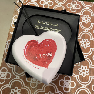 CUORE IN LEGNO "LOVE"