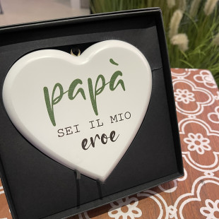 CUORE IN LEGNO "PAPA' "