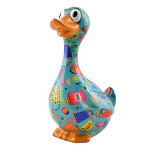 SALVADANAIO GOOSE GASTON M AZZURRO DECORO VARIO