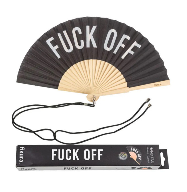 VENTAGLIO FUCK OFF NERO
