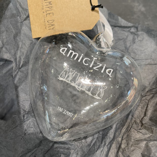 PALLINA CUORE 11CM "AMICIZIA GATTINI"
