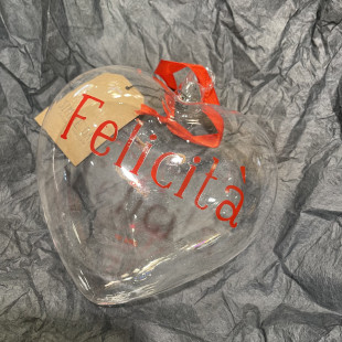 PALLINA CUORE 15CM "FELICITA' "