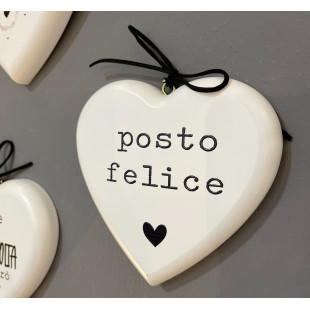 CUORE IN LEGNO "POSTO FELICE"