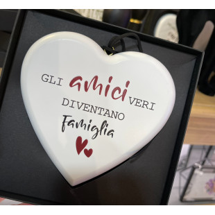 CUORE IN LEGNO "GLI AMICI..."