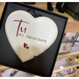 CUORE IN LEGNO "TU SEI IMPORTANTE"