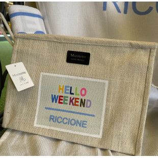 TROUSSE "HELLO WEEKEND RICCIONE" BIANCA