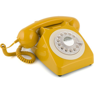 TELEFONO GPO746 ROTARY MUSTARD