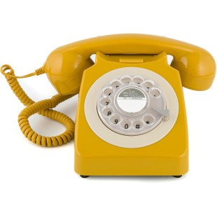TELEFONO GPO746 ROTARY MUSTARD