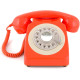 TELEFONO GPO746 ROTARY ORANGE