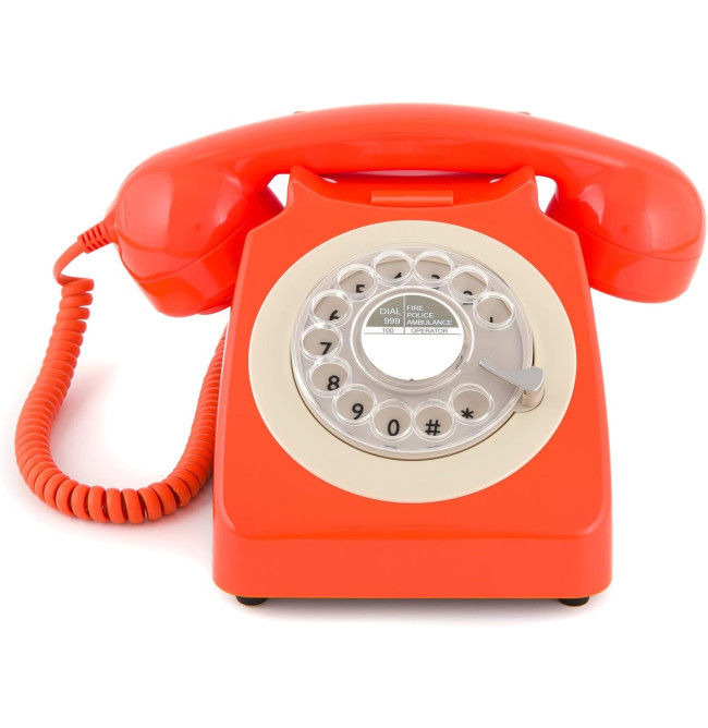 TELEFONO GPO746 ROTARY ORANGE