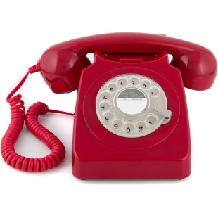 TELEFONO GPO746 ROTARY RED