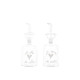 SET &quot;FILO DI OLIO-GOCCIO DI ACETO&quot; 250ML DECORO BIANCO