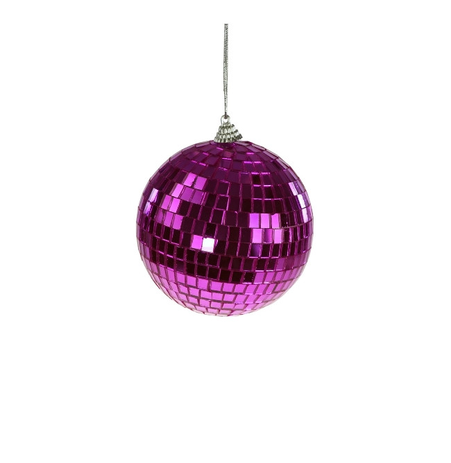 PALLA DA DISCOTECA PICCOLA MAGENTA
