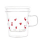 MUG CON INFUSO &quot;CUORI ROSSI&quot;