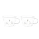 SET DUE TAZZE &quot;PER TE&#039; &quot;280ML