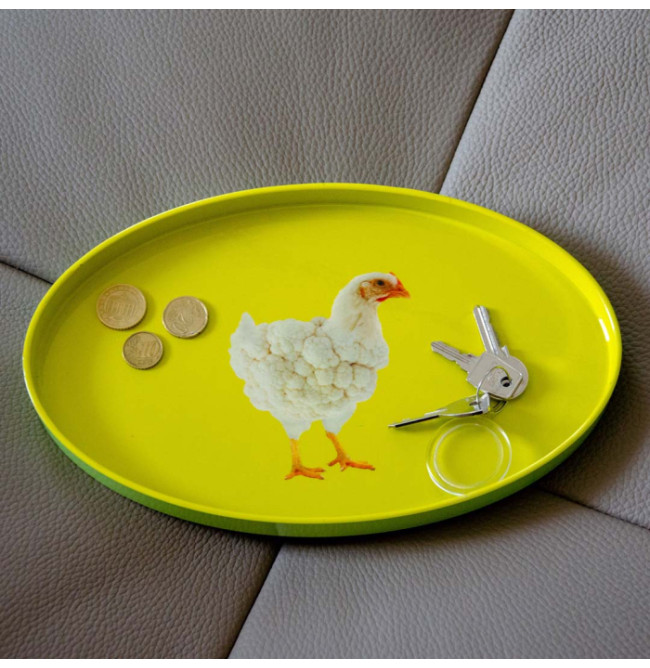 VASSOIO SVUOTATASCHE MYKONOS OVALE - GALLINA