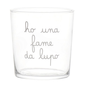BICCHIERE "HO UNA FAME DA LUPO"