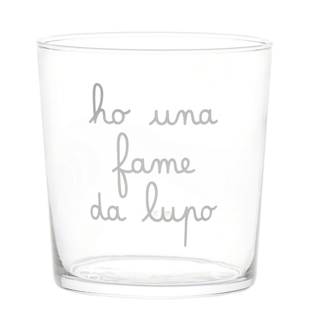 BICCHIERE "HO UNA FAME DA LUPO"
