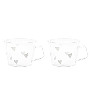 SET DUE TAZZE "CUORI" 480ML