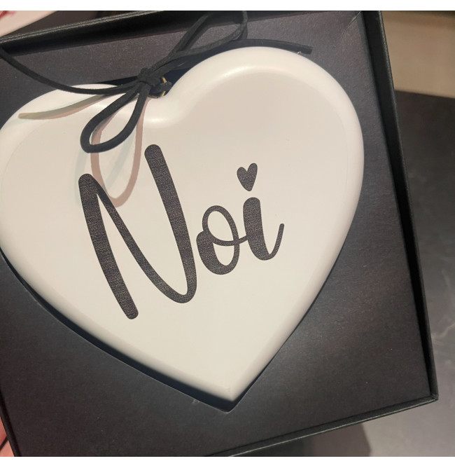 CUORE IN LEGNO "NOI"