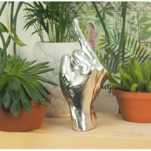 THE FINGER SCULPTURE SILVER
