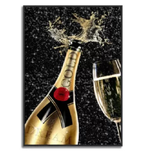 QUADRO IN VETRO CHAMPAGNE 60X80