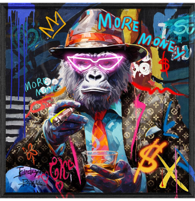 QUADRO LED MONKEY 80X80
