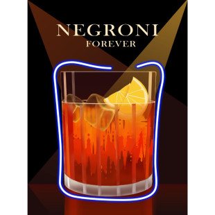 QUADRO LED NEGRONI 60X80