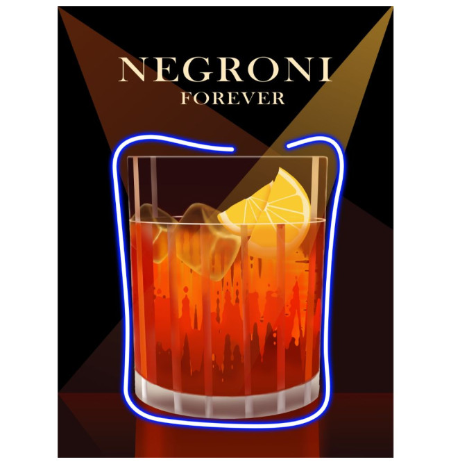 QUADRO LED NEGRONI 60X90