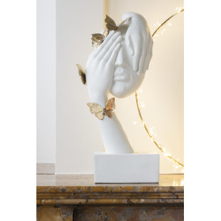 VISO FARFALLE BIANCO