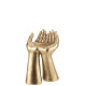PORTA CANDELA MANI ORO