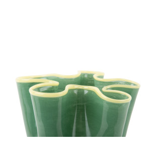 VASO RUFFLES VERDE GRANDE