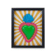 CORNICE DECORATIVA RETTANGOLARE CUORE RAGGI