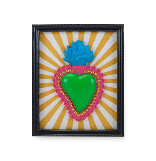 CORNICE DECORATIVA RETTANGOLARE CUORE RAGGI