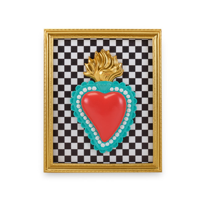 CORNICE DECORATIVA OVALE CUORE E QUADRETTI