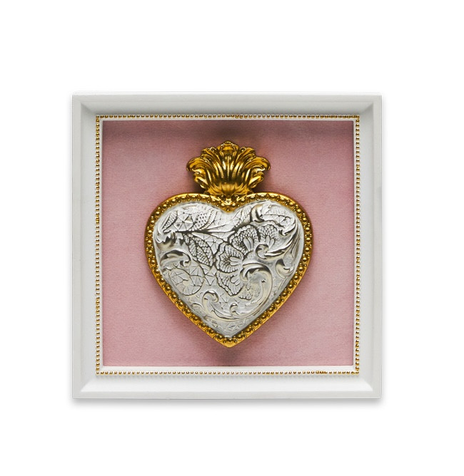 CORNICE DECORATIVA QUADRATA ROSA