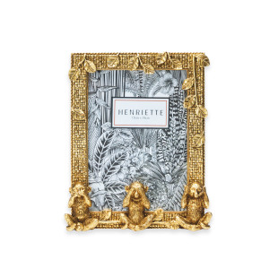 PORTA FOTO SCIMMIETTE ORO JUNGLE 13X18