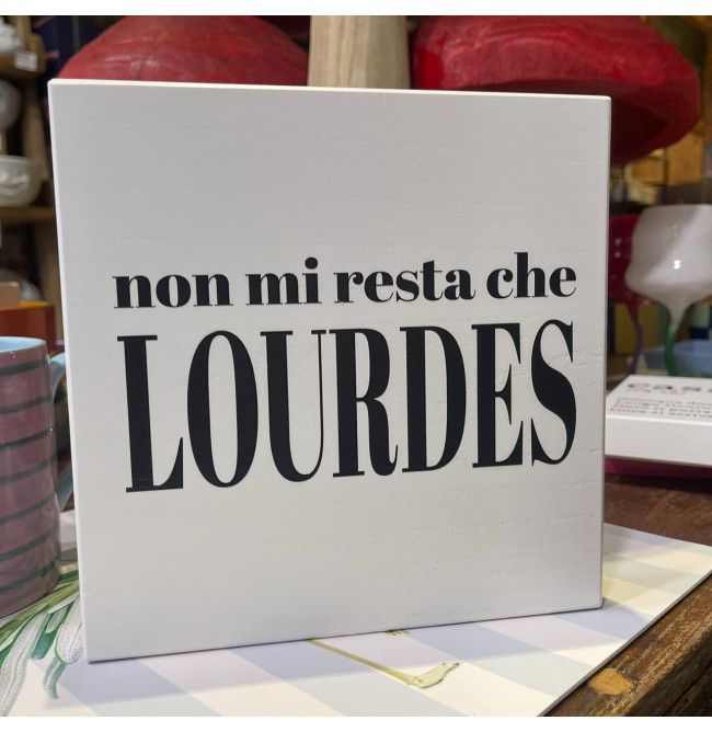QUADRETTO IN LEGNO "LOURDES"