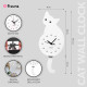 OROLOGIO A PARETE GATTO BIANCO