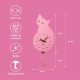 OROLOGIO A PARETE GATTO ROSA