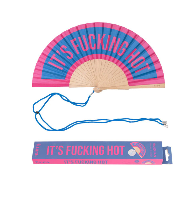 VENTAGLIO "IT'S FUCKING HOT" BLUE