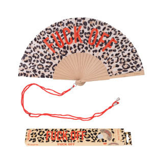 VENTAGLIO "FUCK OFF" LEOPARDO