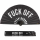 VENTAGLIO XXL &quot;FUCK OFF&quot; NERO