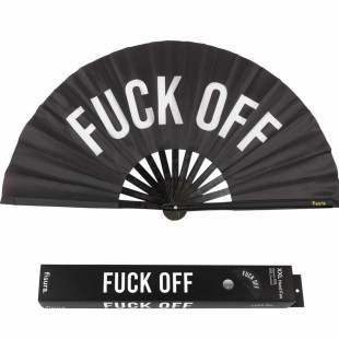 VENTAGLIO XXL "FUCK OFF" NERO