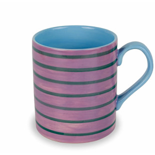 MUG IN STONEWARE ROSA