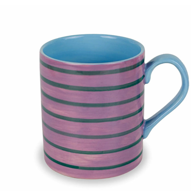 MUG IN STONEWARE ROSA